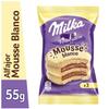 Alfajor filled with mousse covered with white chocolate triple 55g (Alfajor MK triple mousse white (x3)) view 2