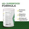 Alpha Supps - Alpha Greens Supplement | Fruit & Vegetable Superfood Powder | Over 40 Natural Plant Based Ingredients | Prebiotic & Probiotic Digestive Support Blend - 30 Servings (Pineapple) view 4