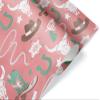 Cute Cowgirl Birthday Wrapping Paper Premium Western Gift Wrap Party Decoration Decor (20 inch x 30 sheet), Pink view 1
