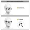 NOV Optical Eyeglass Nose Pads | Self Adhesive Transparent Silicone | Soft Cushion with Air Chamber | Stick on Anti-Slip for Plastic Frame Eyeglasses and Sunglasses | 3.2mm Thickness (10 Pairs) view 4