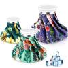 Nuanchu 3 Pieces Ice Bags for Injuries Reusable Ice Pack Hot Cold Water Bag 6, 9, 10 Inches Hot Cold Therapy and Pain Relief Pain Screw Top for Sports Knee Head Leg(Flower Style) view 1
