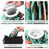 Nuanchu 3 Pieces Ice Bags for Injuries Reusable Ice Pack Hot Cold Water Bag 6, 9, 10 Inches Hot Cold Therapy and Pain Relief Pain Screw Top for Sports Knee Head Leg(Flower Style) view 2