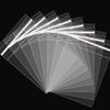180Pcs Clear Self Sealing Cellophane Bags 5x7 Inches 1.4 Mils Clear Plastic Poly Bags Reusable Self Adhesive OPP Bags Cello Bag for 5x7 Photos, Bakery Cookie Bag, Treat, Jewelry, Envelopes, Cards view 1