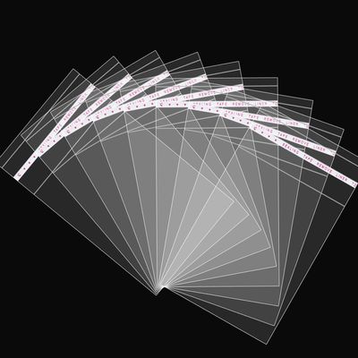 240Pcs Self Sealing Cellophane Bag 3x5 Inches 1.4 Mils Small Clear Plastic Bags Reusable Self Adhesive OPP Bags for Candy, Bakery Cookie, Treat, Jewelry, Cards