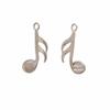 16th Note Charm Sterling Silver 16th Note Charm Silver16th Note Charm 16th Note Jewelry 16th Note Necklace Jewelry Making Pendant For You view 2