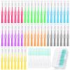 Zopeal 250 Pieces Braces Flossers Interdental Brush for Cleaner Tooth Toothpick Dental Teeth Flossing Picks Head Oral Dental Hygiene Cleaning Tool Soft Cleaners(Cute Color) view 1