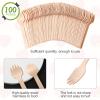 100 Pieces Wooden Forks Disposable Mini Small Sporks Bulk Appetizer compostable forks Cutlery Mini Utensils Cake Fork for Carnival Birthday Party Supplies view 4