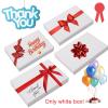 Cuyacili 24pcs White Gift Wrapping Boxes Gift Reusable DIY Paper Box Small Foldable Rectangle Packaging Cardboard Boxes for Party Wedding Birthday Anniversary Christmas (5.11x3.54x0.6inch) view 3