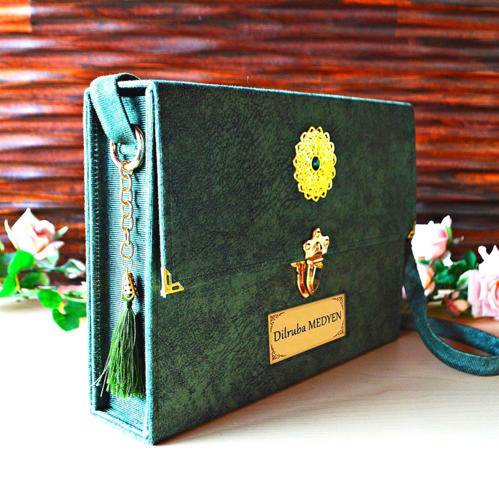 VOGUEHOMEDECOR Lux 30 Juz Quran | 30 Separate Quran Juzz Set | Koran Gift for Muslim | Islamic Birthday Gift(Green)