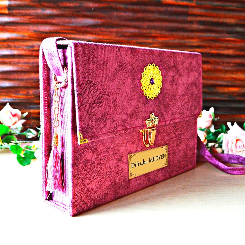 Lux 30 Juz Quran | 30 Separate Quran Juzz Set | Koran Gift for Muslim | Islamic Birthday Gift, Gift for Mom (Pink)