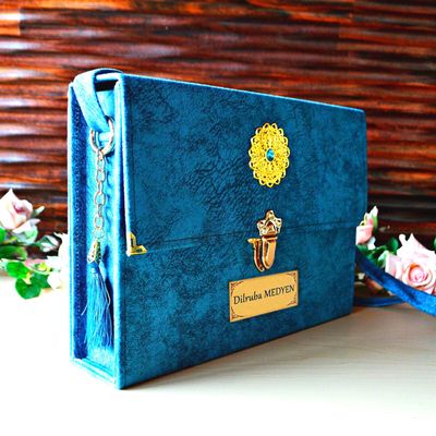VOGUEHOMEDECOR Lux 30 Juz Quran | 30 Separate Quran Juzz Set | Koran Gift for Muslim | Islamic Birthday Gift, Gift For Mom (Blue)