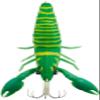 Major Craft Octopus Lure #013 Green Shadow (2022 Model) view 1