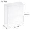 MECCANIXITY Plastic Retail Boxes 3.9"x2"x5.9" (100x50x150mm) Gift Box with Protecting Film for Candy, Cookies, Christmas, Wedding, Party Wrapping Clear Pack of 10 view 2