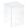 MECCANIXITY Plastic Retail Boxes 3.1"x3.1"x4.3" (80x80x110mm) Gift Box with Protecting Film for Candy, Cookies, Christmas, Wedding, Party Wrapping Clear Pack of 15 view 1