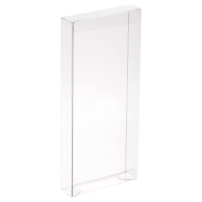 MECCANIXITY Plastic Retail Boxes 3.1"x0.8"x7.1" (80x20x180mm) Gift Box with Protecting Film for Candy, Cookies, Christmas, Wedding, Party Wrapping Clear Pack of 10
