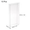 MECCANIXITY Plastic Retail Boxes 3.1"x0.8"x7.1" (80x20x180mm) Gift Box with Protecting Film for Candy, Cookies, Christmas, Wedding, Party Wrapping Clear Pack of 10 view 2