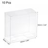 MECCANIXITY Plastic Retail Boxes 3.9"x2"x3.9" (100x50x100mm) Gift Box with Protecting Film for Candy, Cookies, Christmas, Wedding, Party Wrapping Clear Pack of 10 view 2