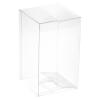 MECCANIXITY Plastic Retail Boxes 2.8"x2.8"x4.7" (70x70x120mm) Gift Box with Protecting Film for Candy, Cookies, Christmas, Wedding, Party Wrapping Clear Pack of 10 view 1