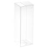 MECCANIXITY Plastic Retail Boxes 2"x2"x5.9" (50x50x150mm) Gift Box with Protecting Film for Candy, Cookies, Christmas, Wedding, Party Wrapping Clear Pack of 20 view 1