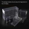MECCANIXITY Plastic Retail Boxes 3.1"x3.1"x5.9" (80x80x150mm) Gift Box with Protecting Film for Candy, Cookies, Christmas, Wedding, Party Wrapping Clear Pack of 10 view 3