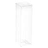 MECCANIXITY Plastic Retail Boxes 2.8"x2.8"x9.1" (70x70x230mm) Gift Box with Protecting Film for Candy, Cookies, Christmas, Wedding, Party Wrapping Clear Pack of 10 view 1