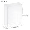 MECCANIXITY Plastic Retail Boxes 4.8"x2"x8" (122x52x202mm) Gift Box with Protecting Film for Candy, Cookies, Christmas, Wedding, Party Wrapping Clear Pack of 10 view 2