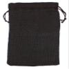 CleverDelights 8" x 12" Black Burlap Bags - 25 Pack - Jute Burlap Drawstring Sacks view 2