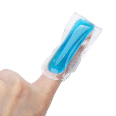 Cold Gel Ice Packs for Fingers, Thumbs & Toes - 7cm Sleeves for Sports Injuries & Swelling Relief