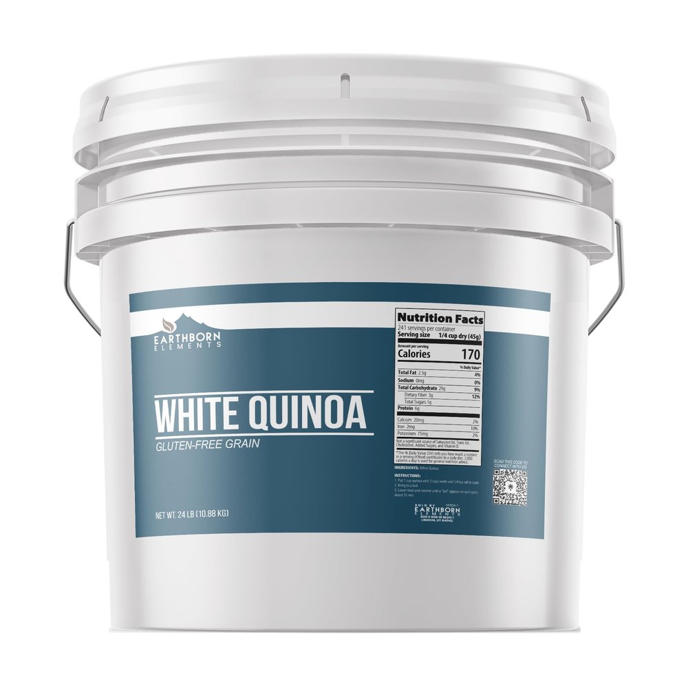 Earthborn Elements White Quinoa 3.5 Gallon, Non GMO, Good Source of Iron