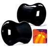 Serene (Midnight Black)(Set of 2) Synergy Stones - Contoured Hot Stone Massage Tools - Deep Heat for Muscle Tension Relief - Relaxing and Therapeutic Ultra-Smooth for on Skin with Oil or Over Clothes view 1