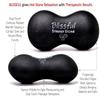 Blissful (Basalt Black)(Set of 2) Synergy Stone - Contoured Hot Stone Massage Tools - Deep Heat for Muscle Tension Relief - Relaxing and Therapeutic - Matte Surface for on Skin with Oil only view 2
