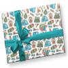 Cute Kawaii Camping Gear Wrapping Paper Premium Father's Day Gift Wrap Camp Birthday Theme Birthday Party Decoration Tent Decor (12 foot x 30 inch roll) view 3