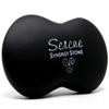 Serene (Basalt Black)(Single) Synergy Stone - Contoured Hot Stone Massage Tool with Radiant Heat - Relaxing and Therapeutic for Neck, Back, Legs, Feet - Matte Surface for on Skin with Oil only view 1