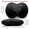 Serene (Basalt Black)(Single) Synergy Stone - Contoured Hot Stone Massage Tool with Radiant Heat - Relaxing and Therapeutic for Neck, Back, Legs, Feet - Matte Surface for on Skin with Oil only view 2
