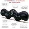 Heat-Wave (Basalt Black) Synergy Stone - Contoured Hot Stone Massage Tool with Radiant Heat - Relaxing and Therapeutic for Neck, Back, Legs, Feet - Natural-Matte Surface for on Skin with Oil only view 2