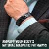 MagnetRX 3X Strength Magnetic Bracelets for Men  Effective Titanium Mens Magnetic Bracelet  Premium Foldover Clasp & Adjustable Length with Sizing Tool & Gift Box (Black) view 3