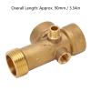 5 Way Brass Pipe Fitting G1/4 and G1 Threads Water Oil Gas Pipeline Connector for Kitchen Bathroom and Industry view 2