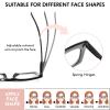 REAVEE Oprah Style Reading Glasses for Women Blue Light Blocking Computer Fashion Readers with Spring Hinge and Glasses pouch Black/Pink/Tortoise +3.5 view 4