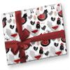 Modern Farmhouse Chicken Farm Animal Wrapping Paper Premium Barnyard Gift Wrap Party Shower Decoration (12 foot x 30 inch roll) view 3