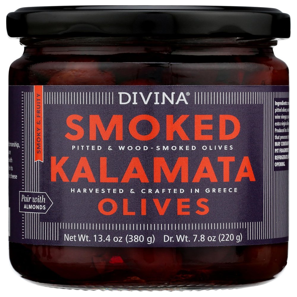 Divina, Smoked Kalamata Olives, 13.7 Ounce