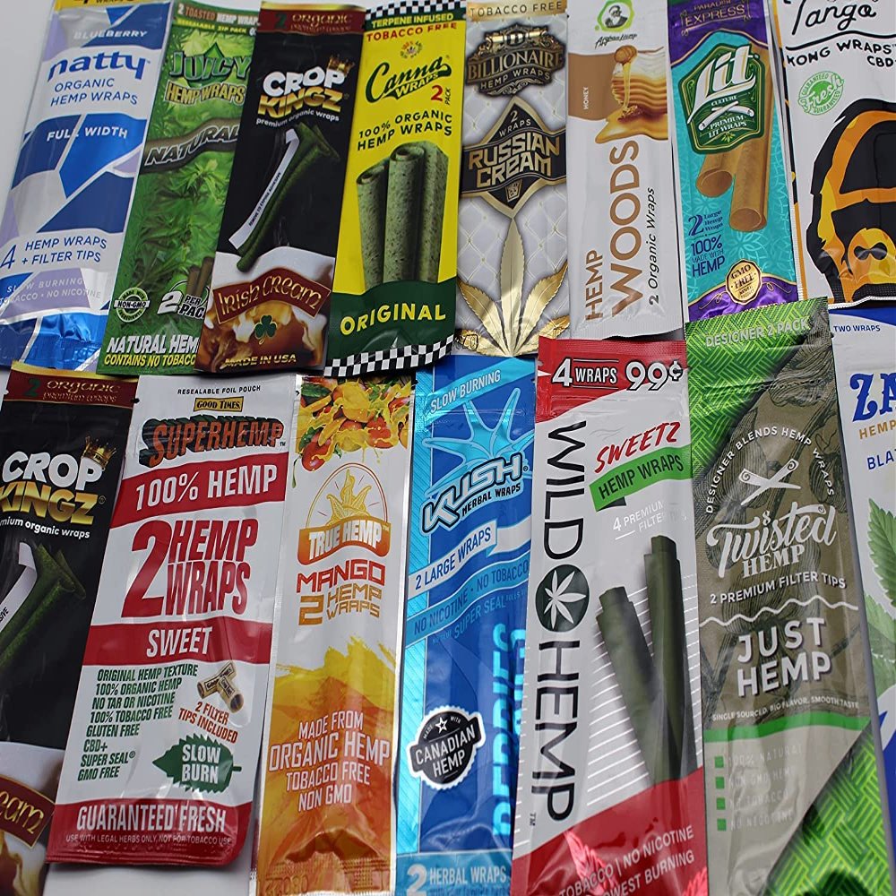 5 Pack Rolling Paper Combo Variety Pre-wrap (5 Random Packs) Juicy, Natty, Kingpin, Lit, Zagz + RSV Scoop Card