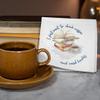 30 Pk, "Books & Coffee" Beverage 3-Ply Paper Party Napkins for Book Clubs and Events, Lunches, Garden Parties, Tea Time view 2