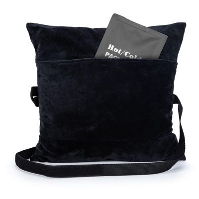 SWISSELITE Post Surgery Pillow for Hysterectomy & C-Section Abdominal Support with Retractable Straps & Pocket Adjustable Filling Fits Waists up to 50" (Ice Pack Not Included)