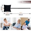 SWISSELITE Post Surgery Pillow for Hysterectomy & C-Section  Abdominal Support with Retractable Straps & Pocket  Adjustable Filling  Fits Waists up to 50" (Ice Pack Not Included) view 4