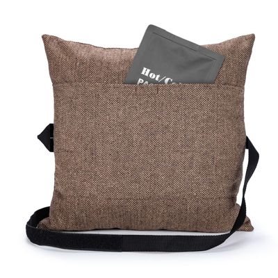 SWISSELITE Post Surgery Pillow for Hysterectomy & C-Section  Abdominal Support with Retractable Straps & Pocket  Adjustable Filling  Fits Waists up to 50" (Ice Pack Not Included)
