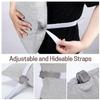 SWISSELITE Post Surgery Pillow for Hysterectomy & C-Section  Abdominal Support with Retractable Straps & Pocket  Adjustable Filling  Fits Waists up to 50" (Ice Pack Not Included) view 2