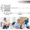 SWISSELITE Post Surgery Pillow for Hysterectomy & C-Section  Abdominal Support with Retractable Straps & Pocket  Adjustable Filling  Fits Waists up to 50" (Ice Pack Not Included) view 4