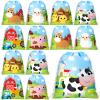 Coume Adopt a Farm Animal Party Favor Farm Drawstring Bags 10 x 12 Inch Cow Chicken Sheep Horse Pig Bag for Kids Girls Boys Spring Summer Party Favor view 1