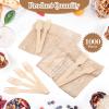 1000 Pcs Disposable Wooden Forks, Wood Sporks, Wooden Silverware, Disposable Cutlery Utensils for Food Cake Ice Cream Dessert Eating Party Camping Wedding, 6.3 Inches view 2