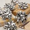 CHOIEO 15 Pcs Gift Bows Assortment, Decor for Christmas, Birthdays, Weddings, Holiday Embellishments, Presents, Wrapping Paper, Anniversaries, Baby Showers, Bridal Showers, Hanukkah (Silver) view 3